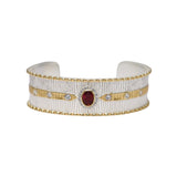 BRACELET KOS ARGENT TOURMALINE ROSE