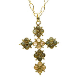 COLLIER POSITANO LABRADORITE QUARTZ ROSE