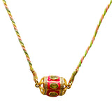 COLLIER LORIS EMAIL FUSHIA ET PERIDOT