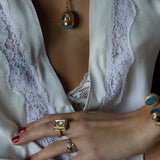 BRACELET NILAYA CALCÉDOINE BLEUE / IOLITE